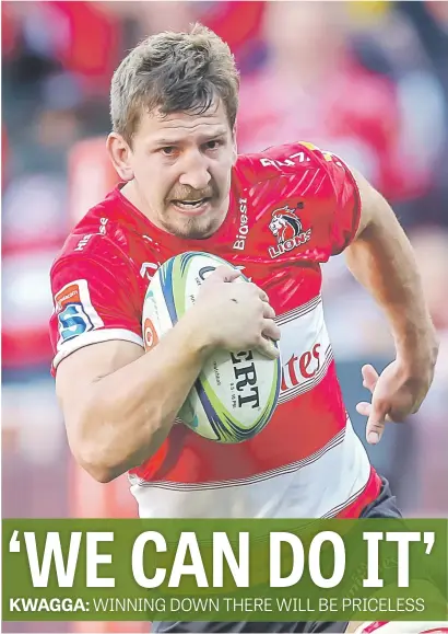  ?? Picture: Gallo Images ?? WATCH THIS SPACE. Star flanker Kwagga Smith is adamant the Lions can spring a surprise in the Super Rugby final against the Crusaders.