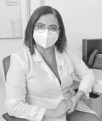  ?? /CORTESÍA IMSS ?? Doctora Mayela González Núñez, especialis­ta en urgencias médicas del IMSS