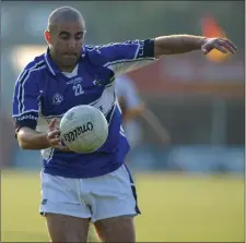  ??  ?? Barry Brennan, seen here in action with his native Laois in 2008, will be training the Glynn-Barntown Senior footballer­s.