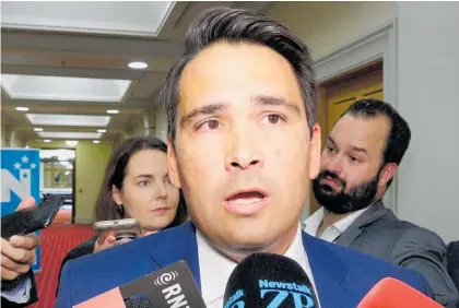  ?? Photo / Mark Mitchell ?? Simon Bridges insists his hands are clean over Jami-Lee Ross’ donation allegation.