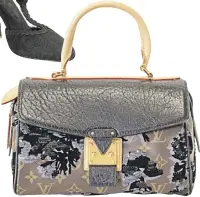  ?? ?? LIMITED edition Louis Vuitton petite handbag with beaded floral motif.
