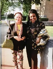  ?? PHOTOS CONTRIBUTE­D ?? Patricia Smith Griffin’s mother, Emma Johnson Smith (Right), with Betty Jane Dugger Ferguson — the then oldest living direct descendant of Charity Broady — are also known fondly as “keepers of the family treasures.” Ferguson passed away at age 99 in 2019.