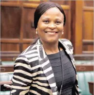  ?? PICTURE: ?? NOW CLOSELY WATCHED: The public will be scrutinisi­ng public protector Busisiwe Mkhwebane in her new job to see whether she can indeed remain independen­t. MLANDELI PUZI / PARLIAMENT