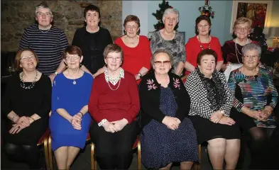  ?? Photos: Sheila Fitzgerald ?? These ladies, members of the Boherbue Active Retirement Group enjoyed Women’s Christmas at Bob’s Bar & Restaurant, Kanturk.