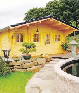  ?? EZ LOG STRUCTURES ?? This economical milled log home comes as a kit that’s easy to assemble. Cost for the shell of buildings like this runs $60 to $80 per square foot.