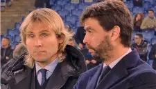  ?? RAMELLA ?? Vertici Il vice Pavel Nedved, 49, col presidente Andrea Agnelli, 46