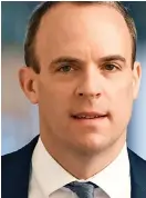  ??  ?? Resigned: Dominic Raab