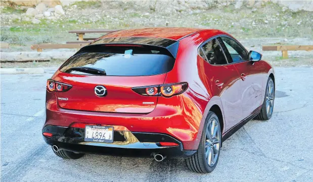  ?? GRAEME FLETCHER/DRIVING ?? While looks are important, the 2019 Mazda3 takes the biggest strides beneath the shapely sheet metal.