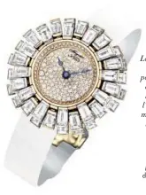  ??  ?? Montre “Petite Fleur”, en or jaune et diamants, Breguet, prix sur demande.