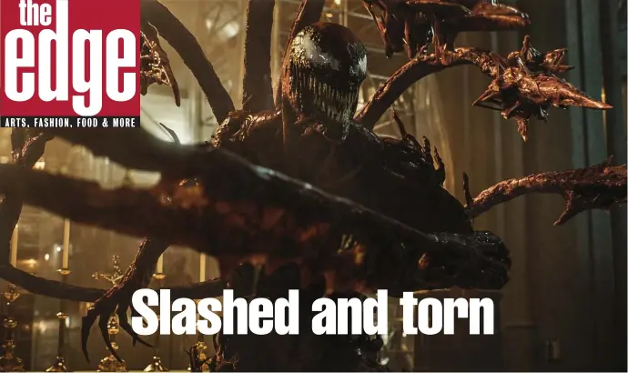  ?? ?? ALIEN INVASION: Carnage takes over the body of condemned murderer Cletus Kasady and busts out of prison to create mayhem.