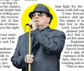  ??  ?? Van Morrison has started performing socially-distanced gigs to get his band ‘out of the doldrums’