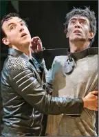  ??  ?? Shakespear­ean struggle: Jamie Wilkes (left) and James Corrigan