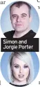  ??  ?? Simon and Jorgie Porter