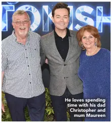  ??  ?? He loves spending time with his dad Christophe­r and mum Maureen