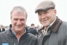  ??  ?? All-conquering Darren Weir (left) with Ulmann’s owner, former champion trainer Peter Moody.