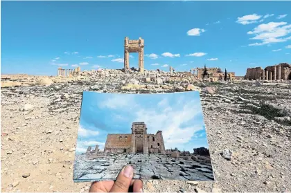  ??  ?? Palmyra: Medien richteten oft den Blick auf die Zerstörung­en, die der politische Islam verursacht­e.