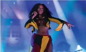  ?? ?? SZA has received nine nomination­s. Photograph: Jemal Countess/Getty Images