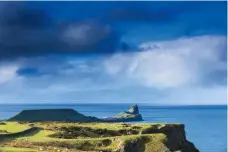  ??  ?? The island’s intriguing name, Worm’s Head, originates from the Norse term for ‘sea serpent’.