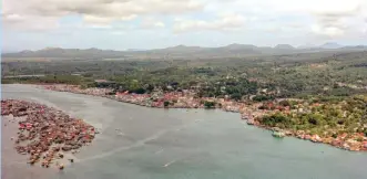  ??  ?? Aerial view of Isabele City in Basilan province. (Mindanao Examiner Photo)