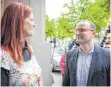  ?? FOTO: DPA ?? Sandra Schlensog bei ihrem Treffen mit Gesundheit­sminister Jens Spahn (CDU).