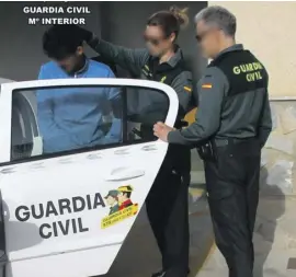  ?? Photos: Guardia Civil ?? Officers identified the suspects