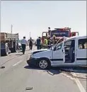  ?? ?? Tres personas falleciero­n a raíz de un choque en la ruta 1 en Colonia.