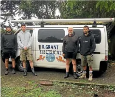  ?? ?? The team from R. Grant Electrical are ready to help you with all your electrical needs.