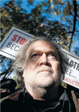  ?? [AFP] ?? Stephen Bannon gilt als Sprachrohr der populistis­chen Alt-Right-Bewegung.