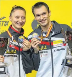  ?? FOTO: IMAGO ?? Stefan Fegerl holte als einziger TTF-Profi bei den Europameis­terschafte­n eine Medaille. Mit Sofia Polcanova holt er Silber im Mixed.