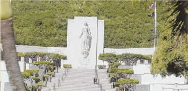  ?? AP FILE PHOTO ?? ORIGINAL RESTING PLACE: The remains of Cpl. Jules Hauterman are coming home after orginally being buried in the National Memorial Cemetery of the Pacific at Punchbowl in Honolulu, Hawaii, above.