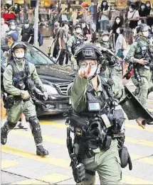  ??  ?? HONG KONG. A las protestas de 2019, le siguió la ley de seguridad.