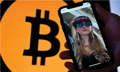  ?? Olivier Douliery/AFP/Getty Images ?? Heather Morgan, also known as "Razzlekhan,” and her husband Ilya “Dutch” Liechtenst­ein allegedly stole $4.5bn worth of bitcoin. Photograph: