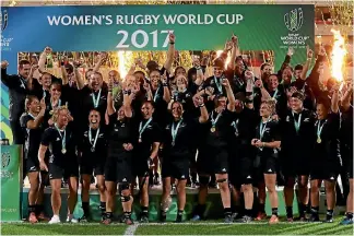  ?? GETTY IMAGES ?? The Black Ferns beat England to win the 2017 Women’s Rugby World Cup.