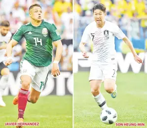  ??  ?? JAVIER HERNANDEZ SON HEUNG-MIN