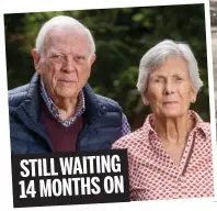  ?? ?? STILL WAITING 14 MONTHS ON
Loving aunt: Paul and Gillian Harris and, right, Joyce Hoare on her wedding day