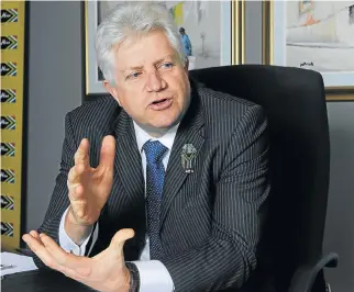  ?? /Financial Mail ?? Worst affected: Western Cape economic opportunit­ies MEC Alan Winde says the avian flu outbreak has hit the Paardeberg region hard.