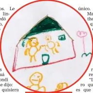  ?? UNA ?? El maltrato quedó en evidencia en este dibujo. El niño indicó que le pegaron porque sembró mal unas matas.