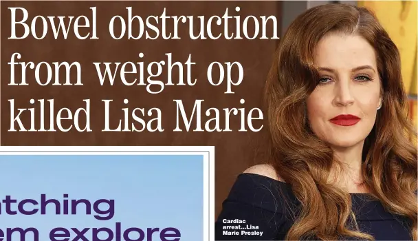  ?? Picture: JIMMY MORRIS/EPA ?? Cardiac arrest...Lisa Marie Presley