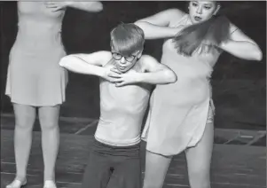  ?? NIKKI SULLIVAN/CAPE BRETON POST ?? Ryan Davis, 12, performs with the Cape Breton School of the Arts on Sunday during Danceabiti­on at the Emera Centre Northside in North Sydney.