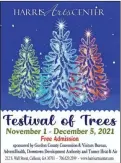  ?? Special graphics ?? The Festival of Trees at Harris Arts Center runs from Nov. 1 to Dec. 5. Admission is free, but there is a silent auction both in-person and online.
