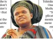  ??  ?? Minister Faith Muthambi.