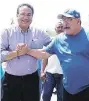  ??  ?? Gira. Javier Guerrero se reunió ayer en Monclova con trabajador­es de AHMSA.