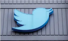  ?? Photograph: George Nikitin/EPA ?? The Twitter logo outside the firm’s HQ in San Francisco. Around half of the company’s staff were sacked in the week after Elon Musk’s takeover.