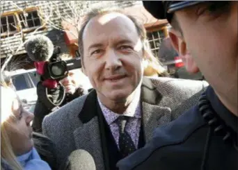  ?? STEVEN SENNE — THE ASSOCIATED PRESS ?? In this file photo, actor Kevin Spacey arrives at district court in Nantucket, Mass.