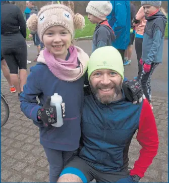  ??  ?? Father and daughter duo Liam and Eilish McGregor took on the route