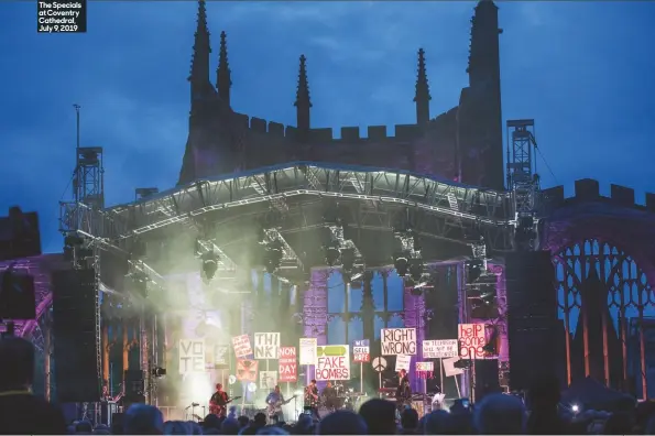  ??  ?? The Specials at Coventry Cathedral, July 9, 2019