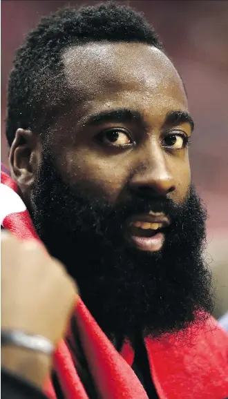  ?? RONALD MARTINEZ/GETTY IMAGES ?? League MVP James Harden says his Houston Rockets have the talent and capability to win it all this season despite the loss of a couple key players to free agency.