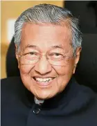  ??  ?? Meeting of minds: Dr Mahathir and Abe are expected to touch on bilateral issues and not much on the multilater­al and regional issues, according to diplomatic sources.