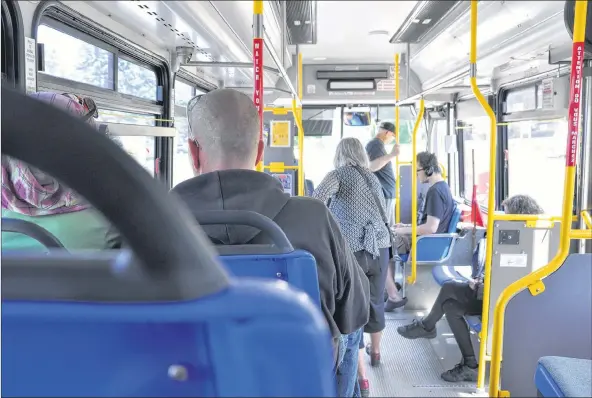  ?? SARA ERICSSON ?? The Kings Transit Authority has launched its #Getonthebu­s program offering summer bus passes for $30 to students from 12 to 18 years old.