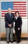  ?? Jay L. Clendenin L.A. Times ?? ART CONNOISSEU­RS Broad and wife Edythe at their L.A. home. Behind them is a Jasper Johns work.